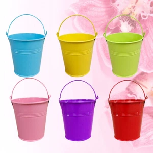 20pcs Mini Tinplate Bucket Small Flower Bucket Tinplate Flower Mini Plants - Picture 1 of 11