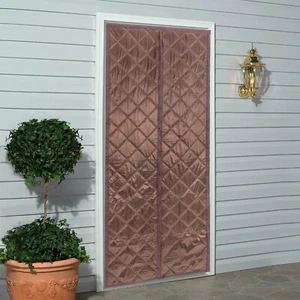 38*84in Magnetic Thermal Insulated Door Curtain Waterproof Winter Doorway Cover - Picture 1 of 7