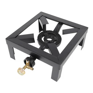 Portable Gas Propane Cooker Single Burner Outdoor Camping Picnic Stove BBQ Grill - Picture 1 of 7
