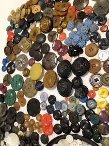 Buttons Antique & Vintage Lot Sewing - Foto 1 di 10