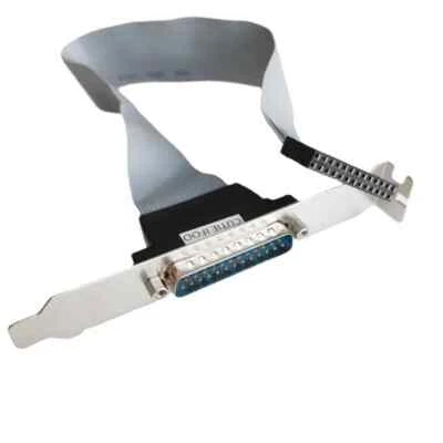 FC 2.54mm 25Pin Mainboard Motherboard Parallel LPT DB25 Print Port Bracket Cable - Image 1 of 3