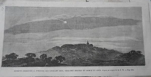Gravure 1862 - Comête observée à Athènes le 2 juillet - Picture 1 of 1