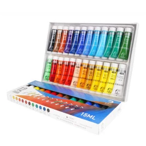 12/24 Colores, Juego de Pintura Acrílica, 15ml Suministros de Pintura, No Tóxico, Pintura Acrílica - Imagen 1 de 5