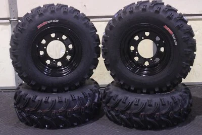 POLARIS SPORTSMAN 800 25" BEAR CLAW ATV TIRE ITP BLACK ATV WHEEL KIT POLD - Image 1 of 4