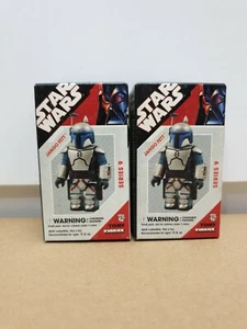 2 x Medicom Tomy Series 9 Star Wars Kubrick Jango Fett New & Sealed - Picture 1 of 2