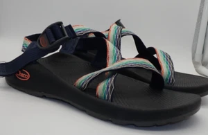 Sandali Chaco Z1 donna taglia 8 scarpa sportiva trekking nero con cinturini arcobaleno - Foto 1 di 13