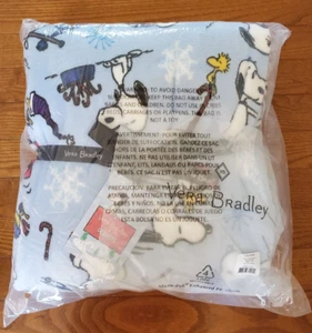 NEW Vera Bradley Peanuts SKI JUMP SNOOPY & Woodstock Plush Throw Blanket NWT 💚☃ - Picture 1 of 11
