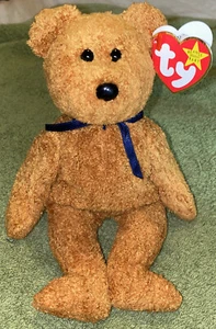 Ty Beanie Baby Brown Fuzz Bear July, 23 1998 - Picture 1 of 9