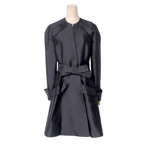 Cappotto Christian Dior come nuovo taglia 36(F) cappotto con cintura tutta seta cappotto primaverile nero...