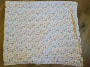 Pottery Barn Kids "Pink/Blue Flowers" Twin Flat Sheet - Picture 1 of 3