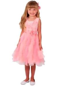 Jona Michelle Girls' Boutique Special Occasion Dress Size 10 Sorbet Pink 
