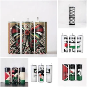 Vaso Palestina 20oz, vasos flacos Palestina gratis  - Imagen 1 de 2