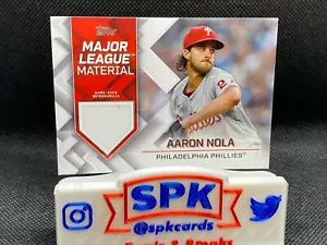 Aaron Nola 2022 Topps Series 1 Major League Material Relic Phillies (White) - Bild 1 von 1