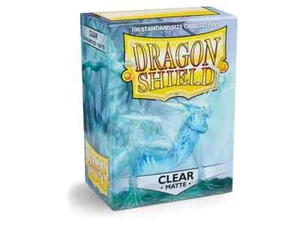 Dragon Shield Standard Size Card matte Sleeves Clear Magic Pokemon 100 box - Picture 1 of 1