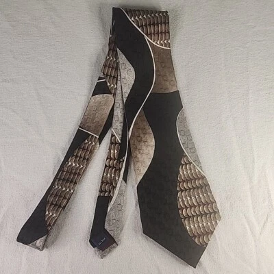 Corbata Nicktie JT Beckett para Hombre 57" x 4" Multicolor Geométrica Abstracta Seda NUEVA Foto 1 de 4