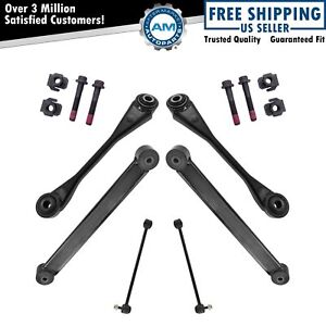 6 Piece Rear Suspension Kit Upper & Lower Control Arms Sway Bar End Links