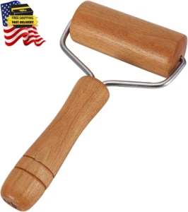 Pizza Rolling Pin, Small Rolling Pin, Non-Stick Wooden Dough Roller for Pastry - Picture 1 of 12