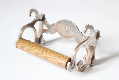 antiguo soporte de papel higiénico de colección | decoración de colección victoriano polvo inodoro baño antiguo tp Foto 1 de 4