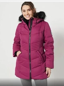 Arctic Expedition Chevron Quilted Down Women’s Jacket 1x NWT - Picture 1 of 14