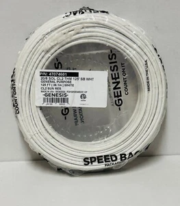 Genesis General Purpose Rated Thermostat Cable 20 SOL 8/C CU T-STAT CL2 WHITE - Picture 1 of 3