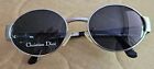 New Vintage Authentic CHRISTIAN DIOR 2034 70B Silver Oval Women's Sunglasses NOS