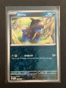 Deino (Lámina inversa) | 138/193 | Común | S&V: Paldea Evolved | Juego de cartas coleccionables Pokémon - Imagen 1 de 3