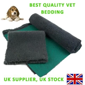 Traditional Charcoal Vet Bedding ROLL WHELPING FLEECE DOG PUPPY PRO BED - Picture 1 of 7