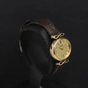 RADO Watch Manual Winding 305.7963.2 Gold Leather Vintage #8990 - Picture 1 of 4