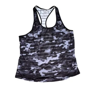 Canotta sportiva Zyia donna a righe trasparenti avana - nera mimetica - XXL - ottime condizioni - Foto 1 di 5