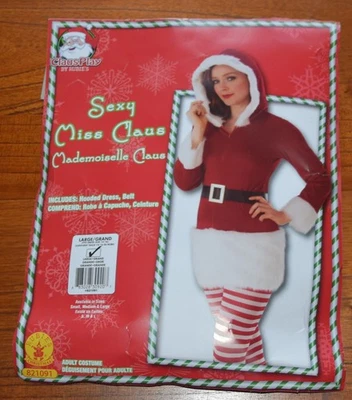 Rubíes Sexy Miss Mademoiselle Claus Jugar Navidad Vacaciones Disfraz Talla L 14-16 Foto 1 de 3
