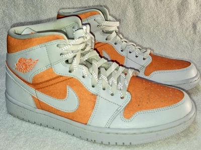 NUEVO EN Jordan 1 Mid SE Brillante Cítrico Naranja Blanco Retro CZ0774-800 Talla 10 Foto 1 de 4