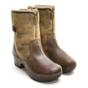 Damen Dansko Harper Lammfell Stiefelette 37 / 6,5 Braun Leder Booties Schuhe - Bild 1 von 7