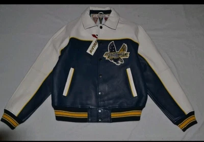 AUTHENTIC MENS Avirex SOCCER JACKET NAVY BLUE BRAND NEW ALL SIZES - Image 1 of 4