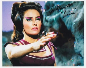 LEE MERIWETHER firmato STAR TREK colore 8x10 con coa QUELLO CHE SOPRAVVIVE primo piano - Foto 1 di 1