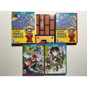 Wii U bundle Video Game lot🔥All Works! Mario Maker Mario Kart - Picture 1 of 4