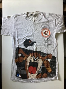 Baltimore Orioles Vintage MLB Boys T Shirt- Size M- Looney Tunes Tasmanian Devil - Picture 1 of 2