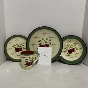 JUEGO COLECCIÓN INTERIOR HOGAR MANZANA HUERTO 4 Piezas Nuevo - Imagen 1 de 8