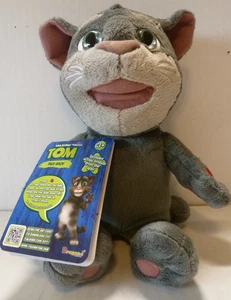 Talking Tom Talk Back Stuffed Cat Plush Talks Repeats With Tag 2017 Dragon-i 9” - Picture 1 of 10