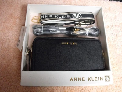 Anne Klein Juego de Regalo 3 Piezas con Doble Cremallera Cámara Bandolera Negro Foto 1 de 4