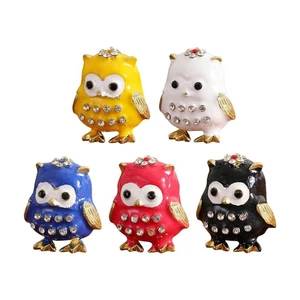 Jewelry Box Decorative Dresser Owl Trinket Box for Earrings Charms Bracelets - Picture 1 of 35