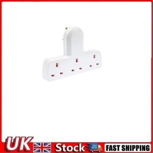 3 Way Gang Extension Wall Socket UK Mains Plug Adaptor Convert Extender 13A - Picture 1 of 4