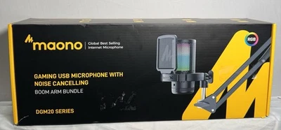 MAONO Micrófono USB para Juegos con Cancelación de Ruido Videojuegos Computadora Boom Brazo Foto 1 de 2