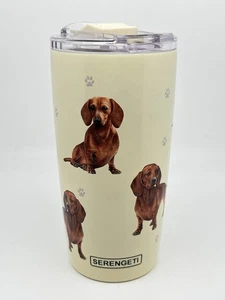 Serengeti Ultimate Travel Tumbler Dachshund Dog Puppy 20oz Wiener Dog Paw Print - Picture 1 of 13