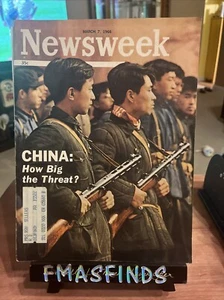 E3 1966 CHINA How Big A Threat ? March 7 NEWSWEEK Magazine  - Bild 1 von 1