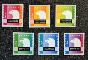 2015USA #5013-5018 25c Spectrum Eagle Presorted - Set of 6 Singles  presort - Picture 1 of 1