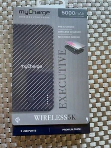 NEW MYCHARGE WIRELESS 5K POWERBANK EXECUTIVE 2 USB PORTS 5000aMh SEALED - Picture 1 of 2