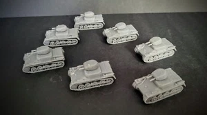 HO Scale German Panzer I Tank  Platoon X7 Lot 1/87th - Picture 1 of 4
