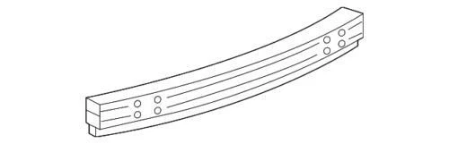 Barra de impacto de refuerzo de parachoques trasero genuino GM 2005-2011 Cadillac STS 25832902 Foto 1 de 2