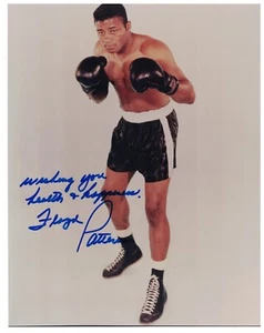 FLOYD PATTERSON Signed Autographed 8X10 Two Time Heavyweight Boxing Champion - Picture 1 of 2