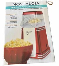 Nostalgia Retro Hot Air Popcorn Popper Maker - RED New in box